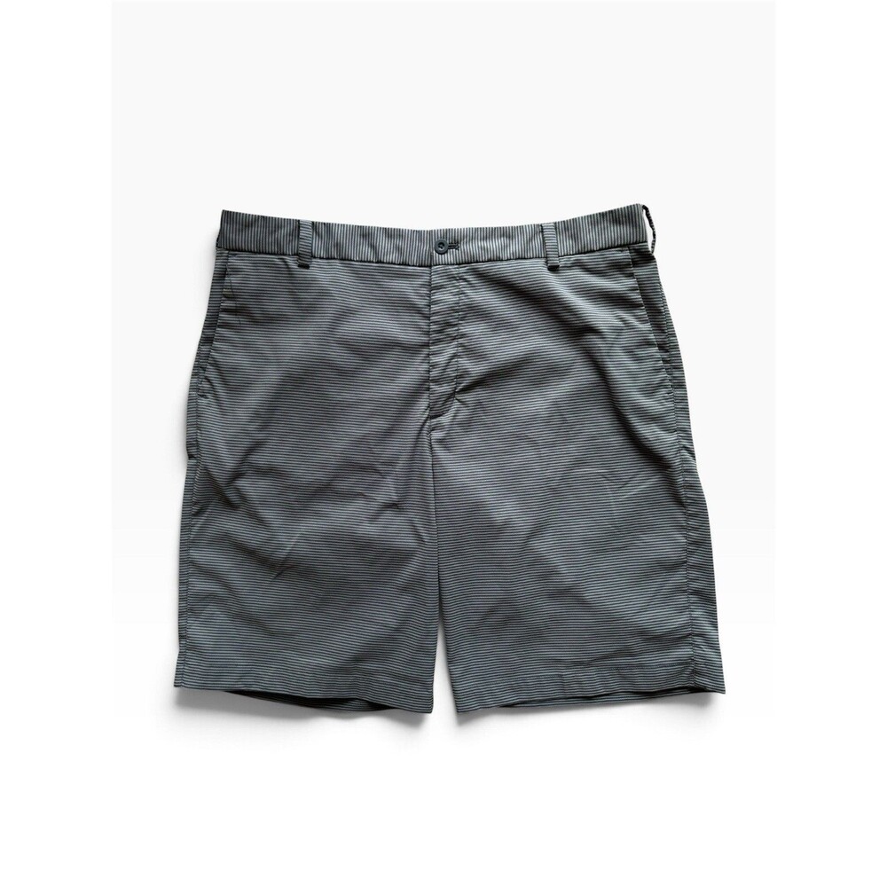 Nike Golf Shorts Gray Stripes Dri-Fit Performance Mens 36 Dad Pga Wedding